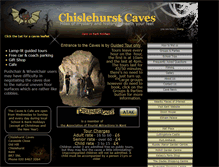 Tablet Screenshot of chislehurst-caves.co.uk